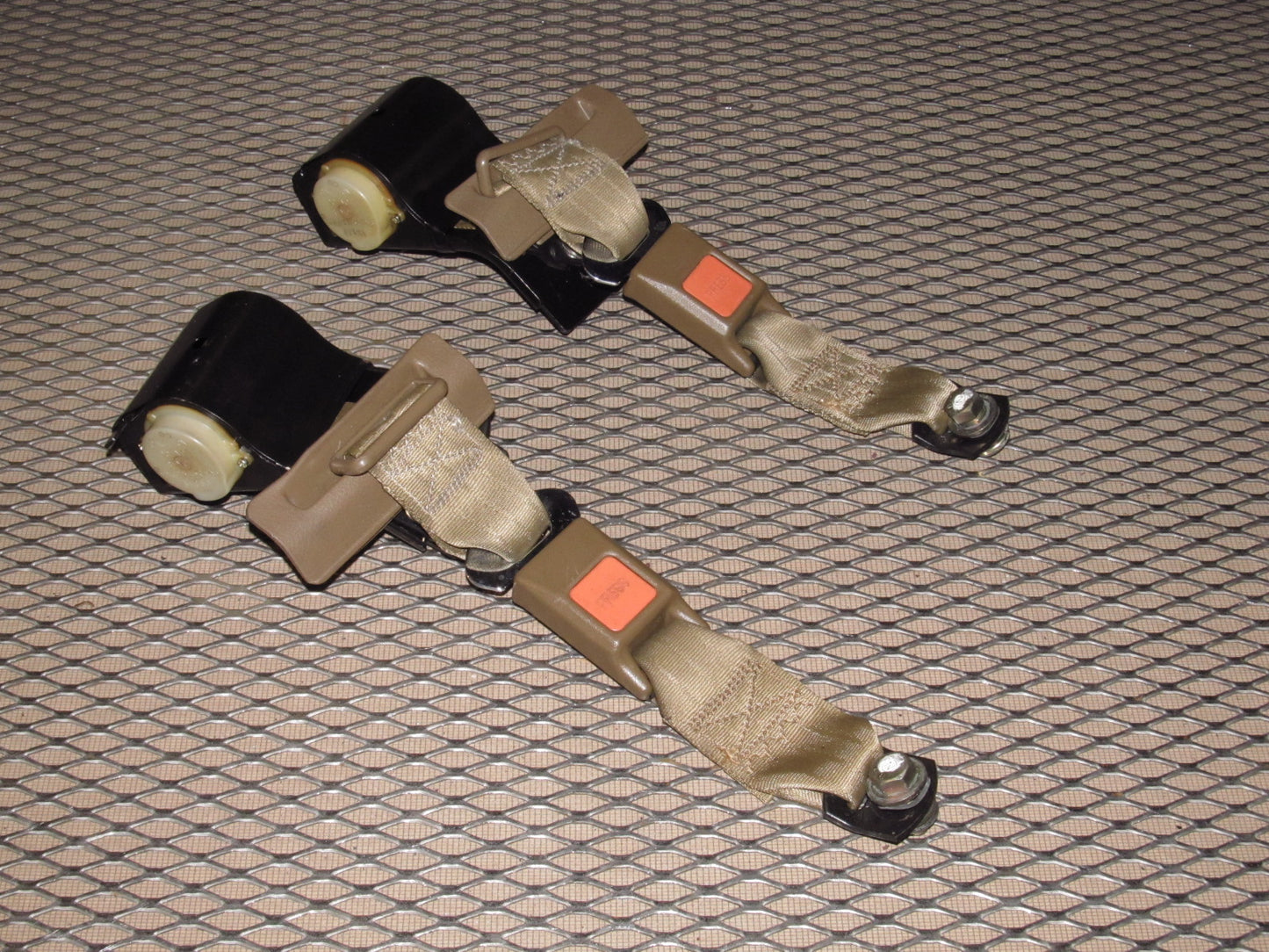 1987-1989 Nissan 300zx OEM Rear Seat Belt Seat - Set - 2+2