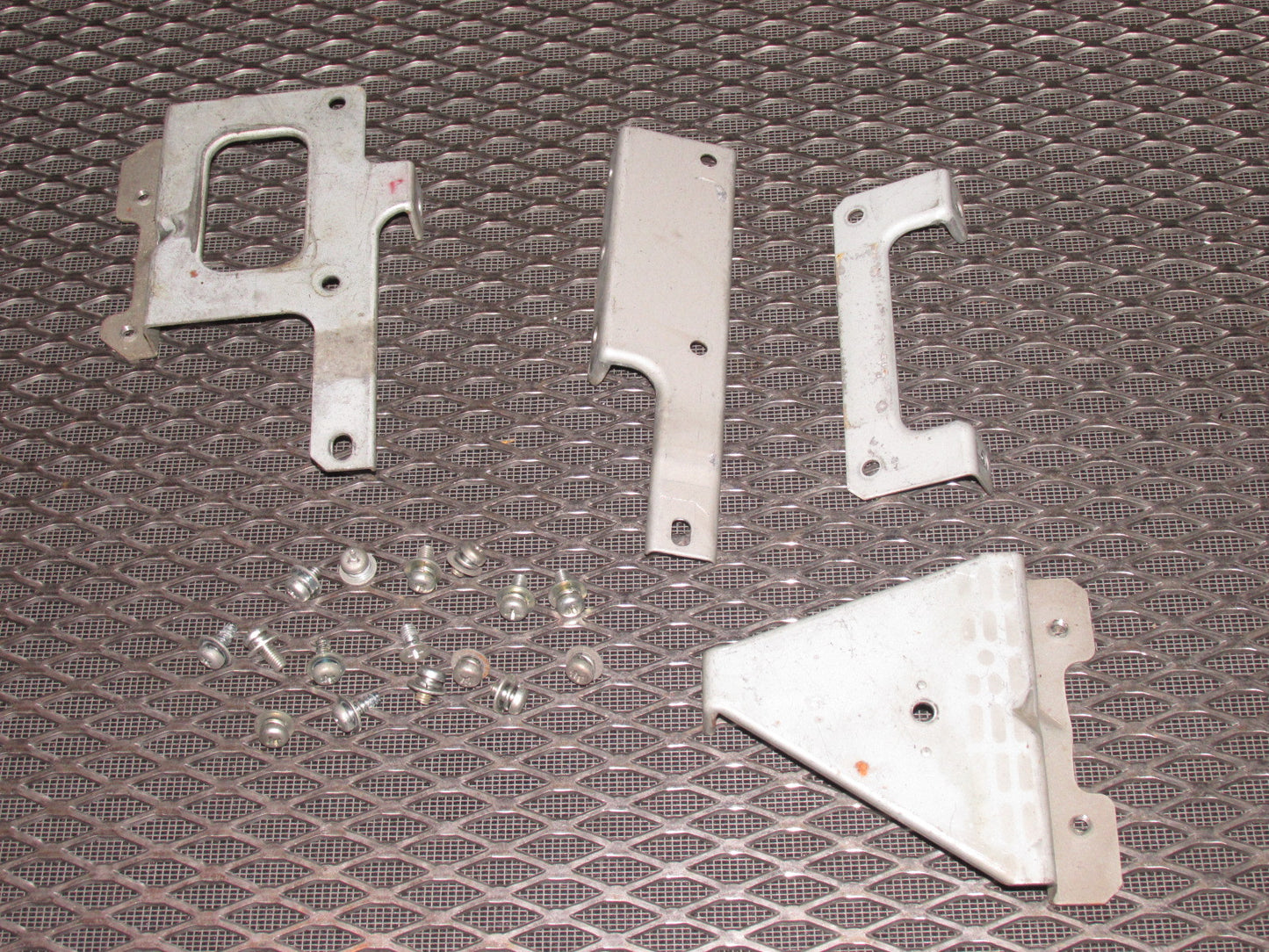 81 82 83 Datsun 280zx OEM Dash Radio & Cassette Mounting Bracket Set