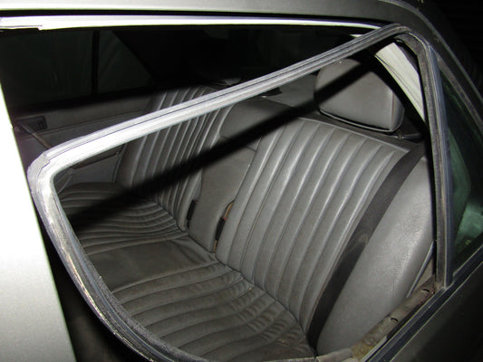 86-93 Mercedes Benz 300E OEM Rear Door Window Guide Rubber Seal Stripping - Left