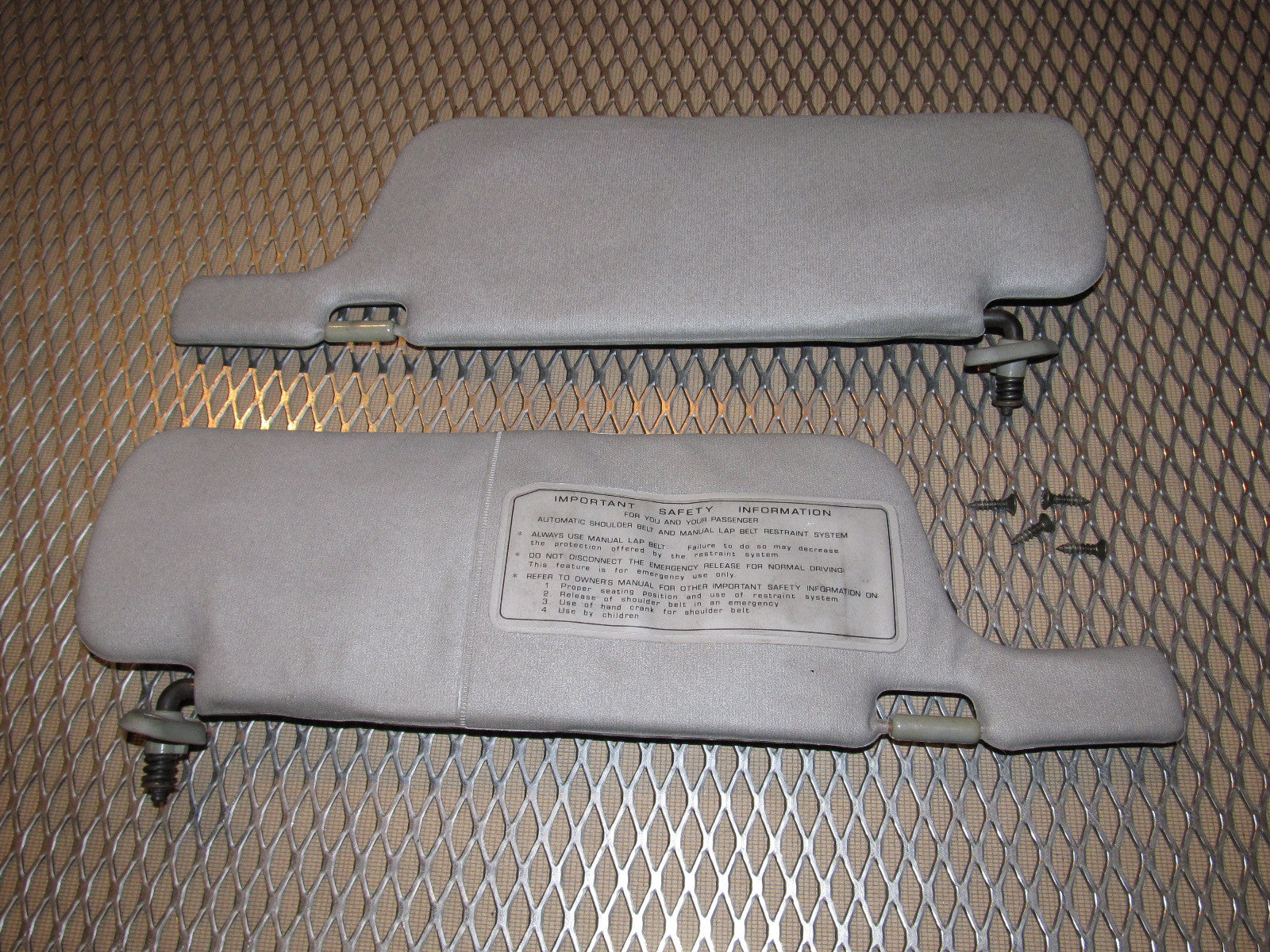 89 90 Nissan 240SX OEM Sun Visor Set