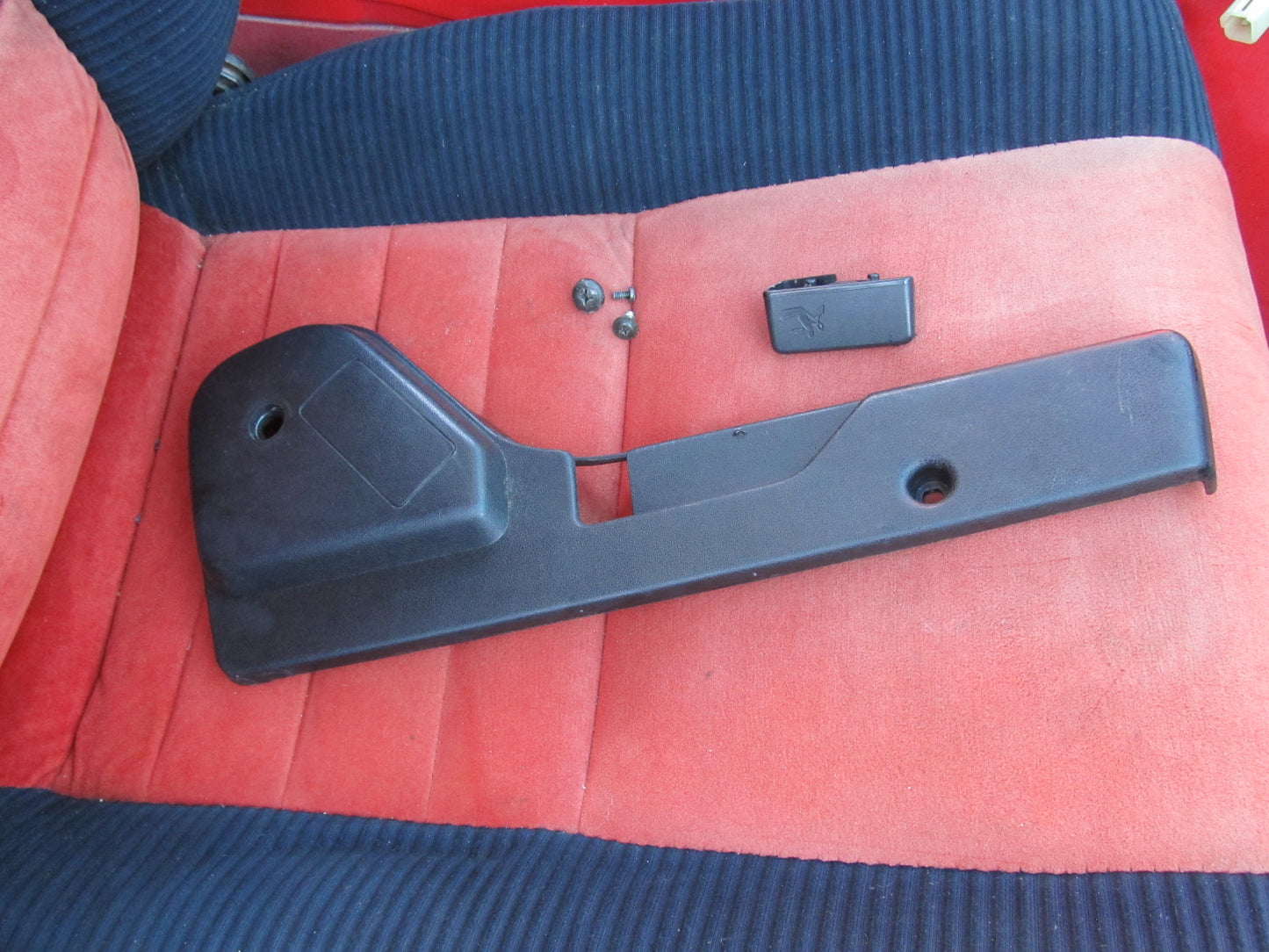 85 86 Toyota MR2 OEM Seat Side Panel & Handle - Right Set