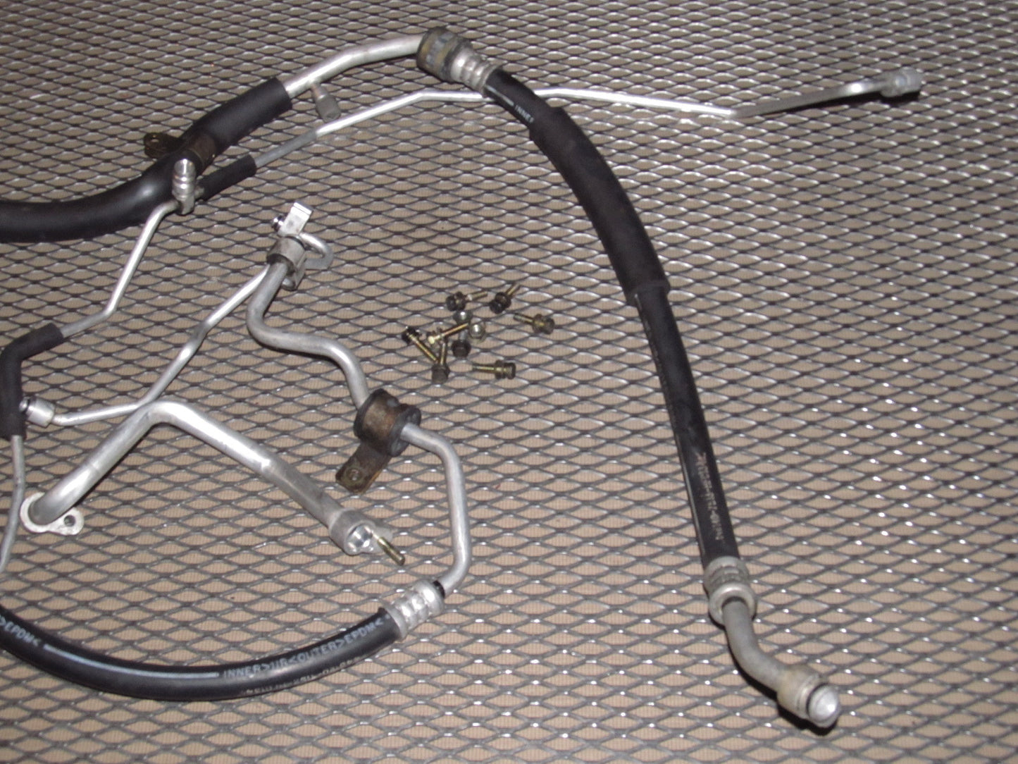 97 98 99 Mitsubishi Eclipse OEM A/C Fitting Hose Set