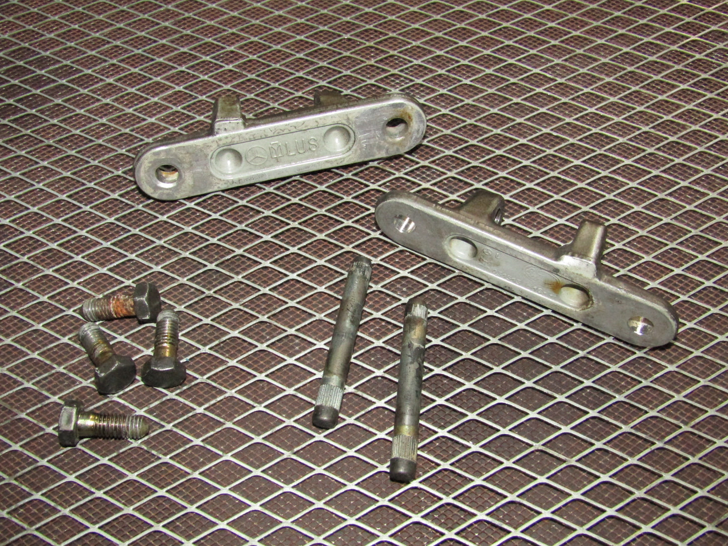 86-93 Mercedes Benz 300E OEM Rear Door Hinges Bracket  - Right