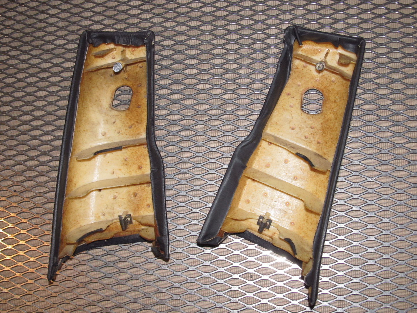 90-96 Nissan 300zx OEM Interior Door Seat Belt Cover Panel - Set