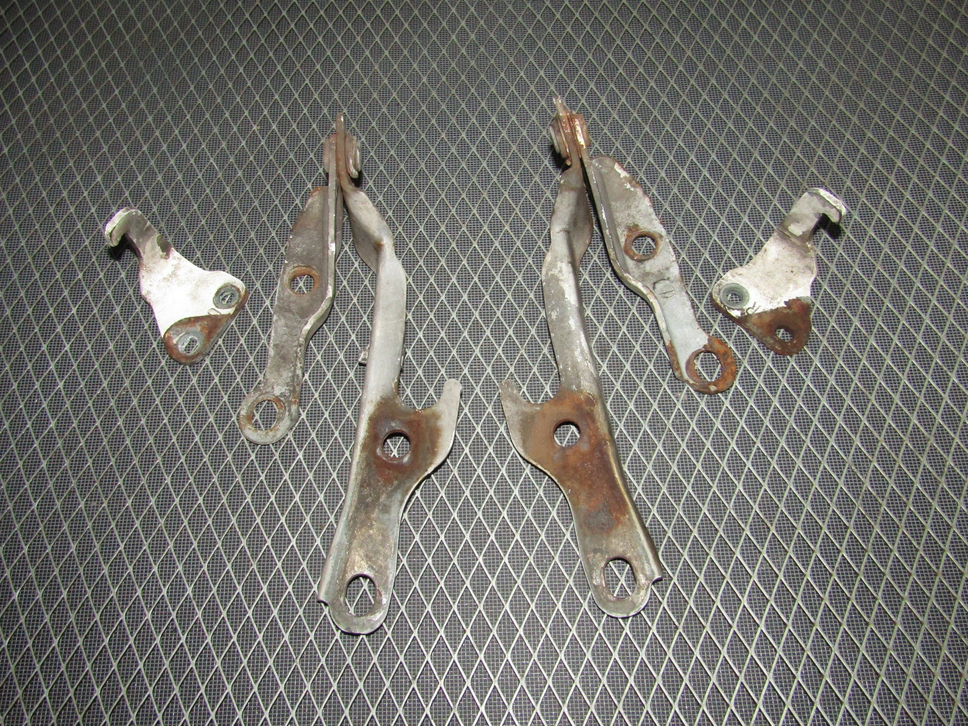 92-96 Toyota Camry OEM Hood Hinges & Stopper - Set