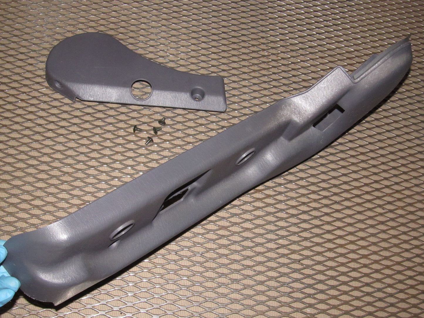 97 98 99 Mitsubishi Eclipse OEM Front Seat Track Side Cover Panel Trim Cover - Left