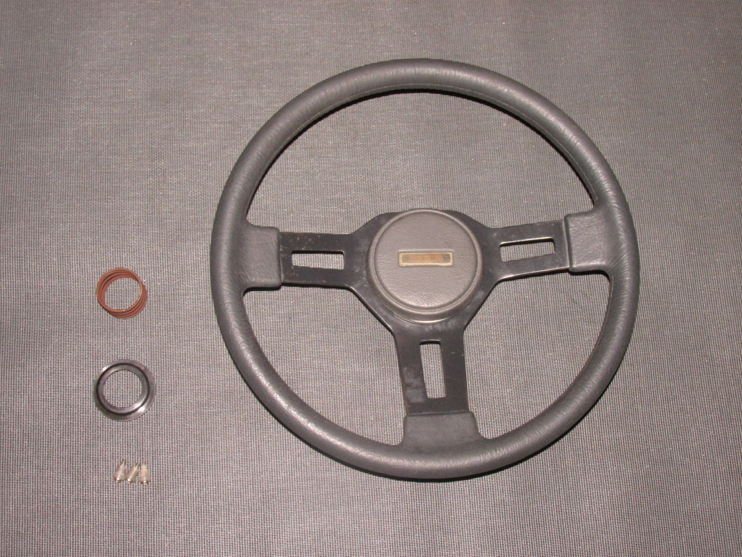 84 85 Mazda RX7 13B OEM Steering Wheel Assembly - Gray