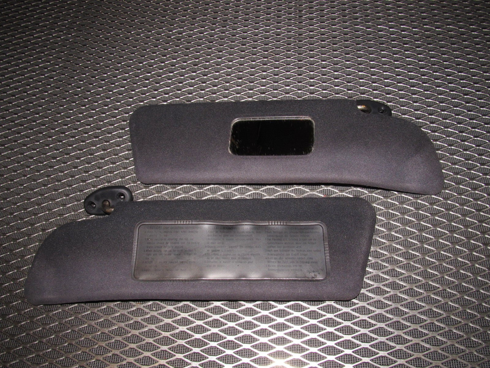 99 00 Mazda Miata OEM Sun Visor Set