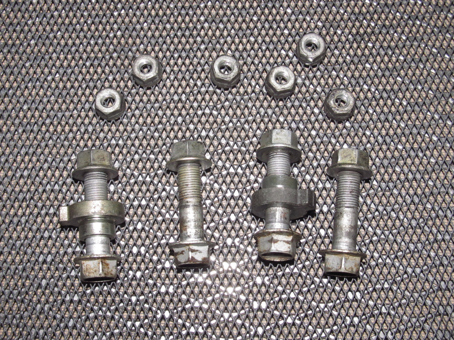 85 86 Toyota MR2 OEM Front Shock Mounting Camber Bolt - Set