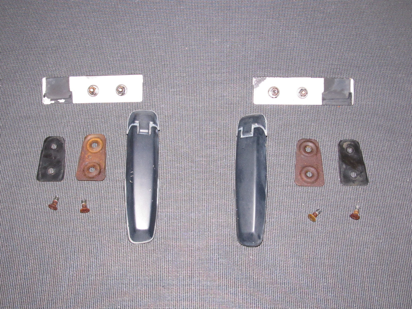 84 85 Mazda RX7 OEM Hatch Door Glass Hinges Set