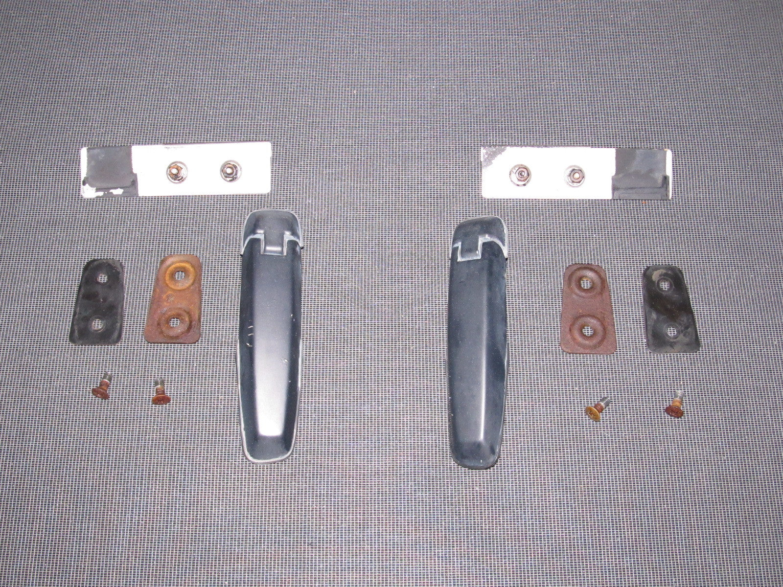 84 85 Mazda RX7 OEM Hatch Door Glass Hinges Set