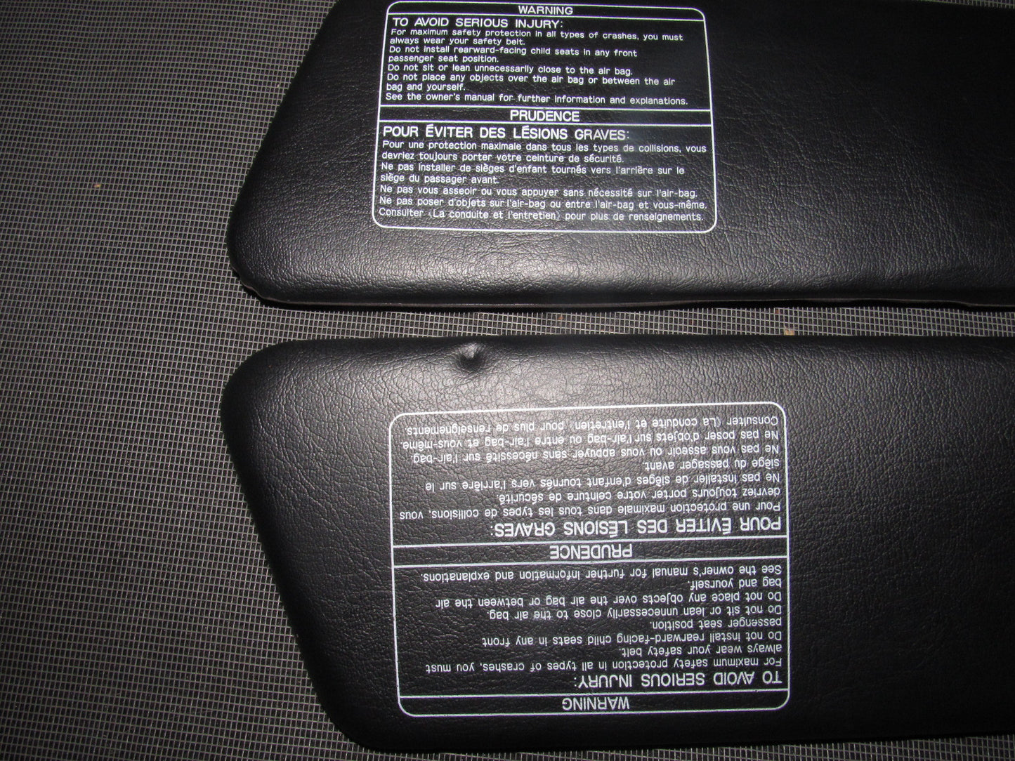 94 95 96 97 Mazda Miata OEM Sun Visor Set