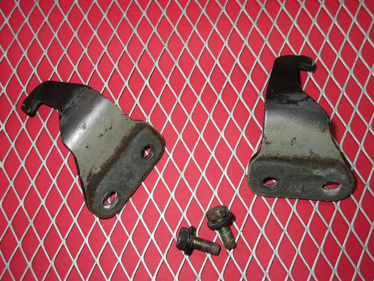 92 93 Lexus ES300 OEM Hood Hinges Stopper Bracket Set