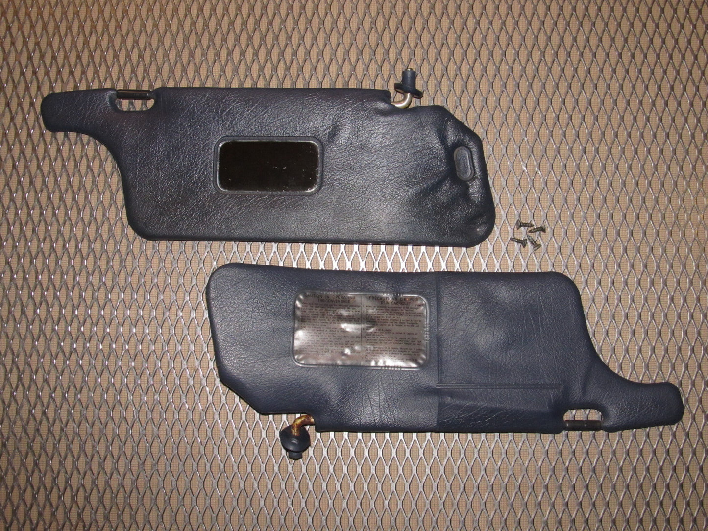 86 87 88 Mazda RX7 OEM Convertible Sun Visor Set