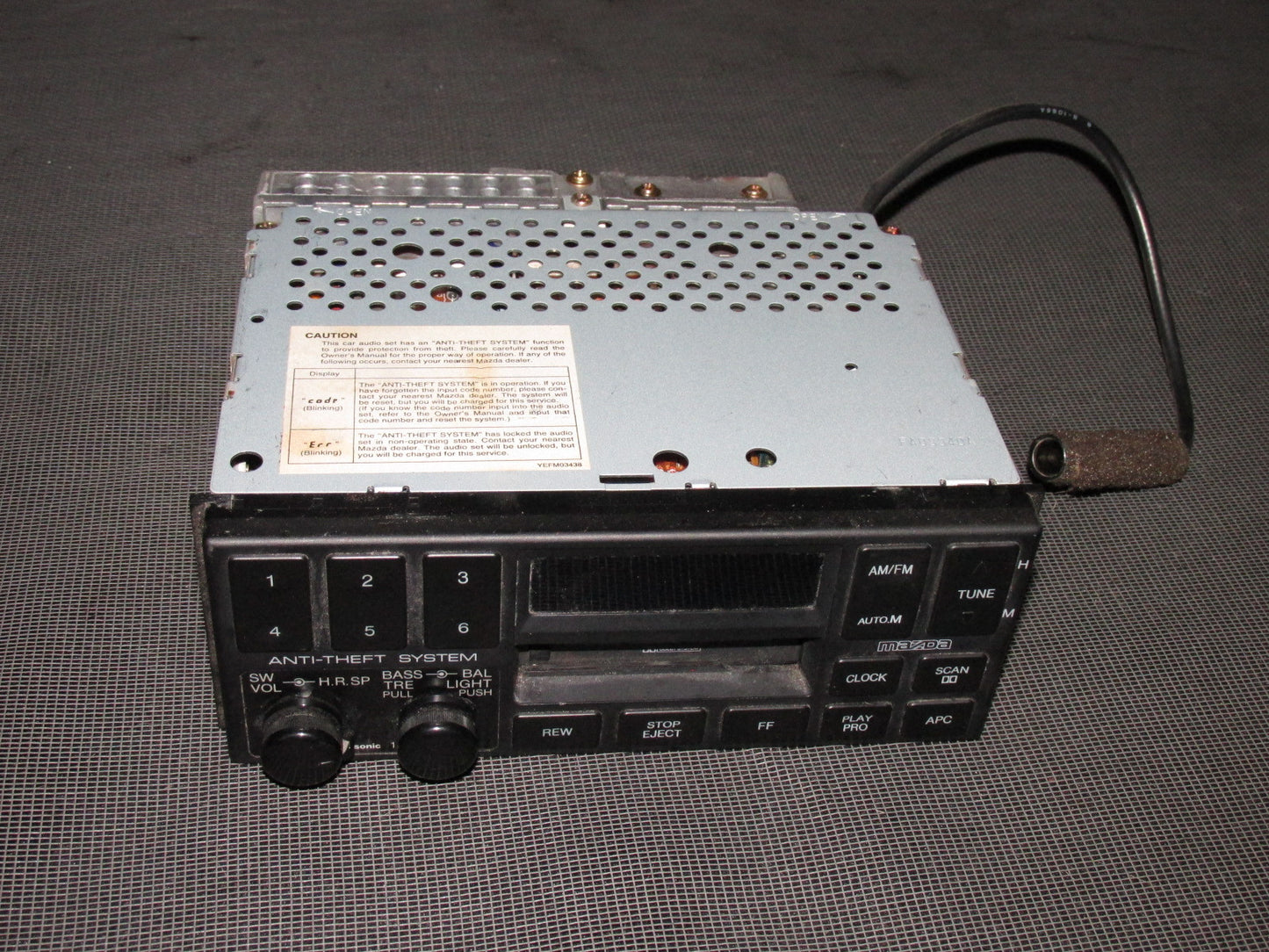 94 95 96 97 Mazda Miata OEM Stereo Radio Cassette Unit