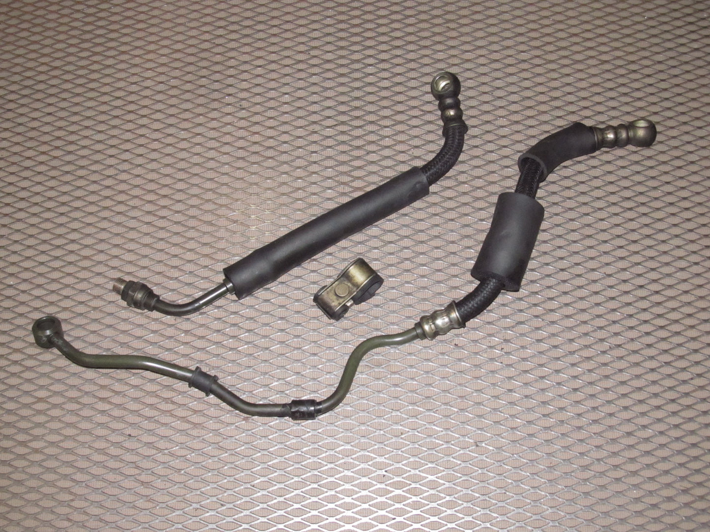 89 90 91 Mazda RX7 OEM Engine Oil Cooler Hose Line - Set