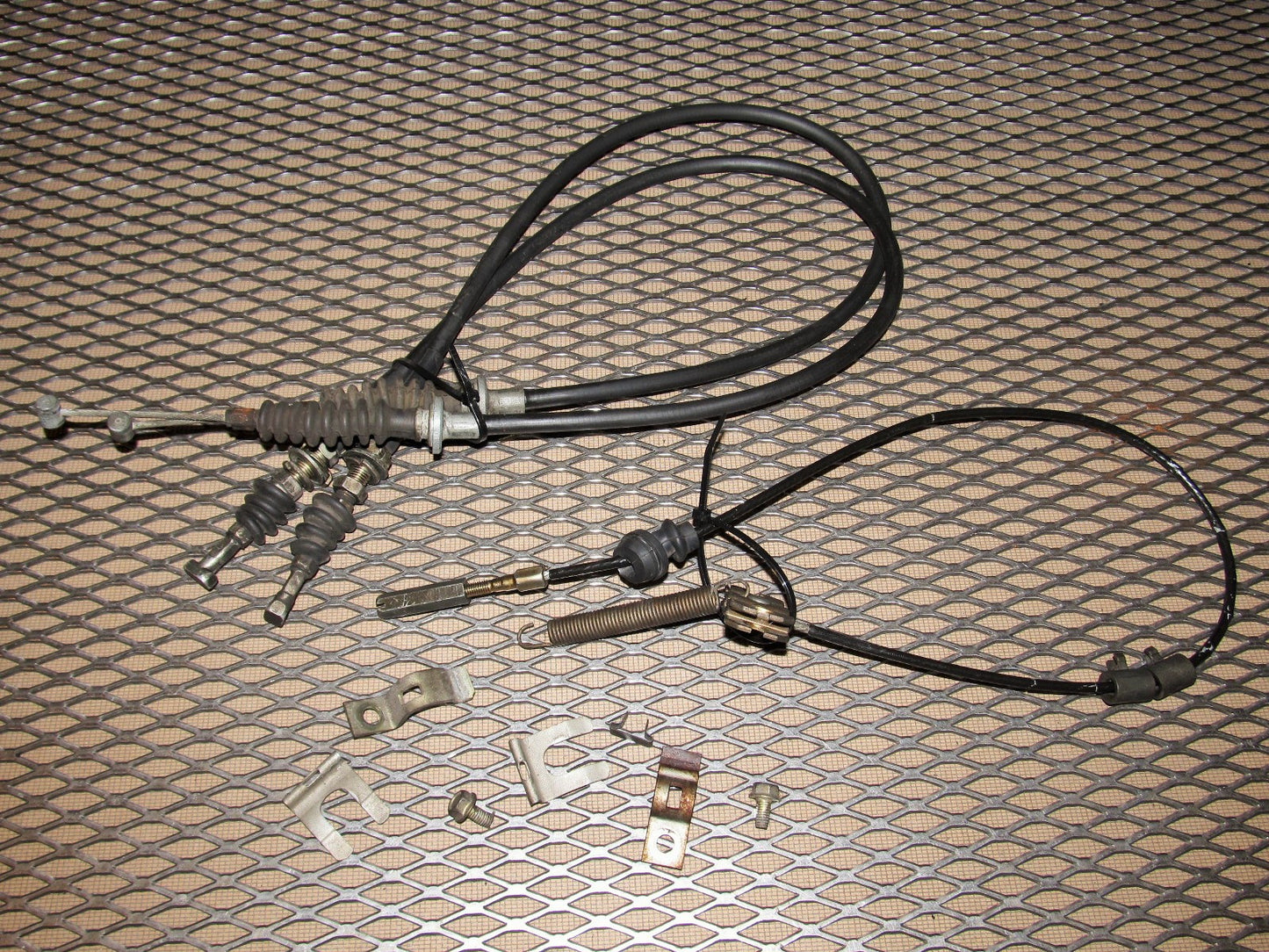 86 87 88 Mazda RX7 OEM Convertible Parking Brake Cable Set