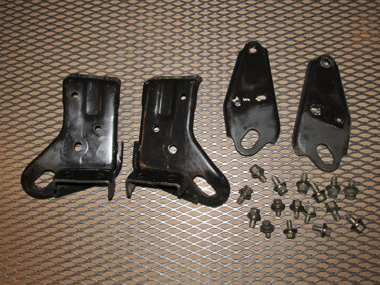 86 87 88 Mazda RX7 OEM Convertible Tow Hook Bracket Set