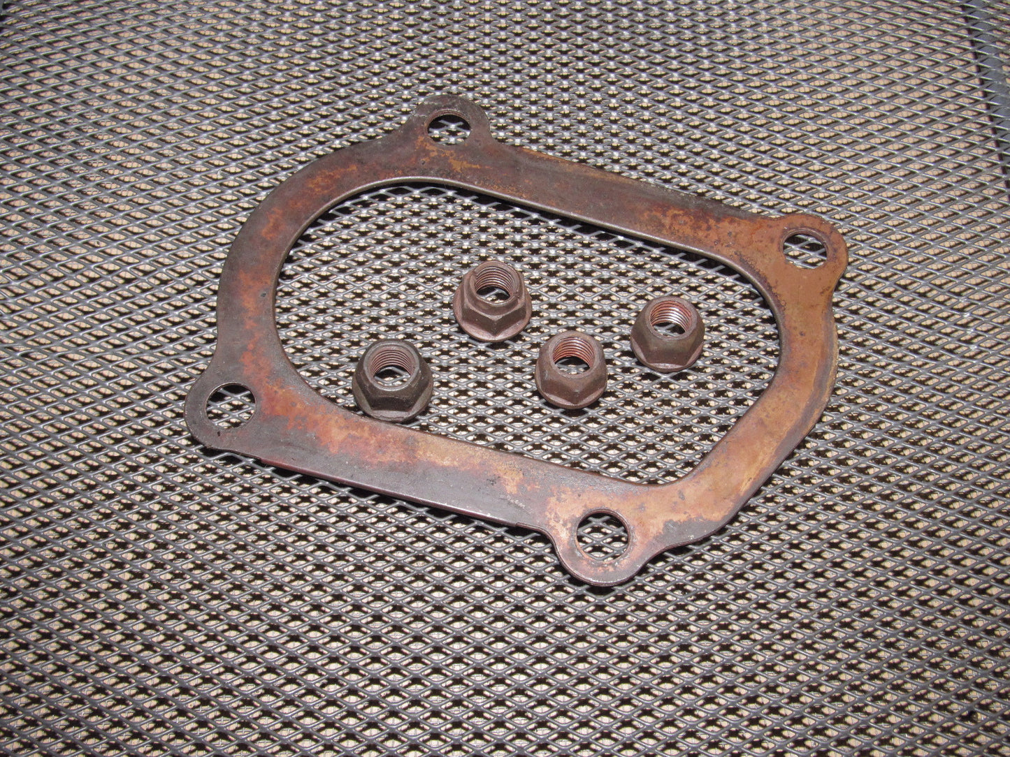 89 90 91 92 Toyota Supra OEM CT26 Turbo Outlet Gasket & Mounting Nuts - 7MGTE